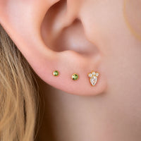 Crystal Droplet Cluster Earring Top