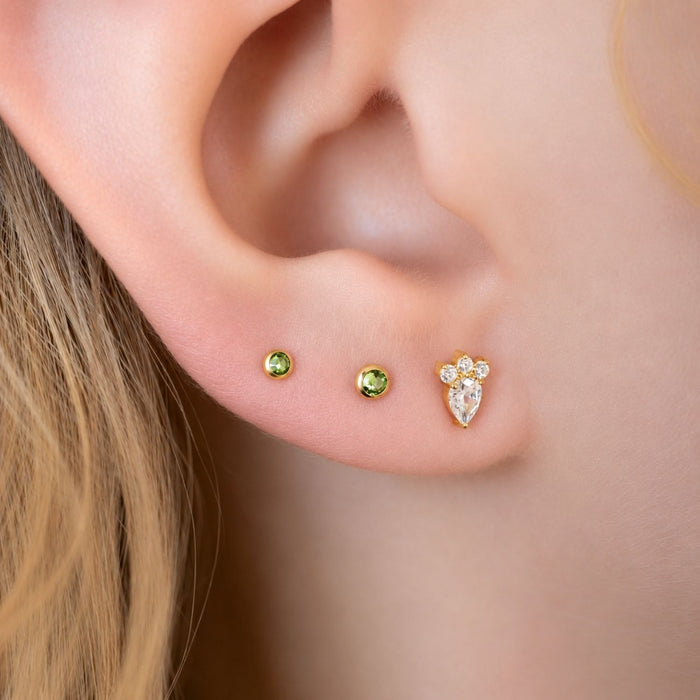 Crystal Droplet Cluster Earring Top
