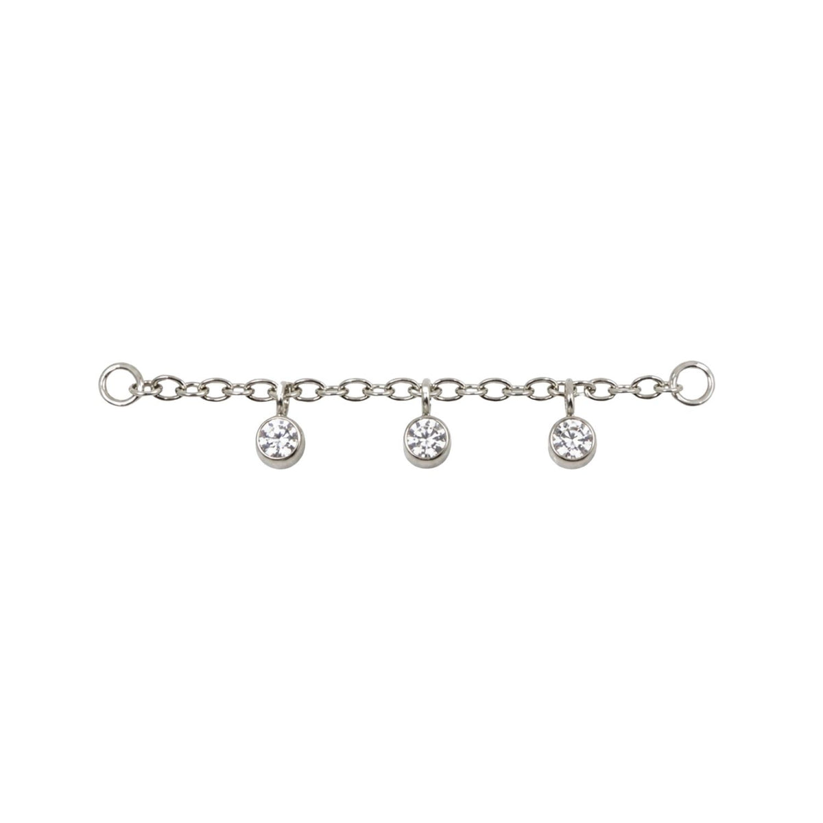 Triple Crystal Chain Connector