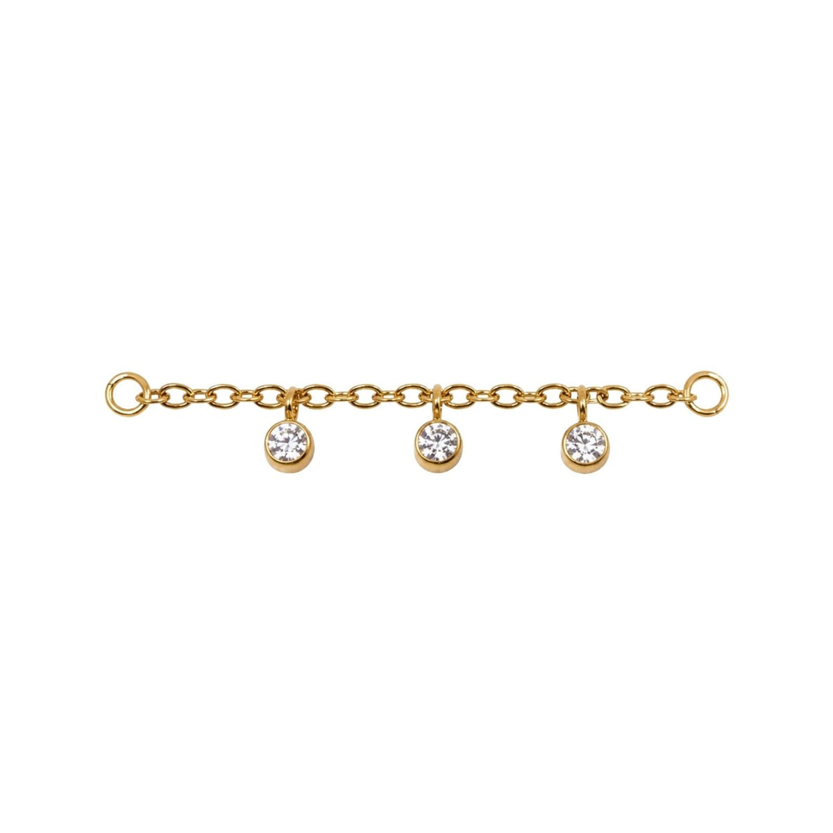 Triple Crystal Chain Connector