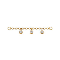 Triple Crystal Chain Connector