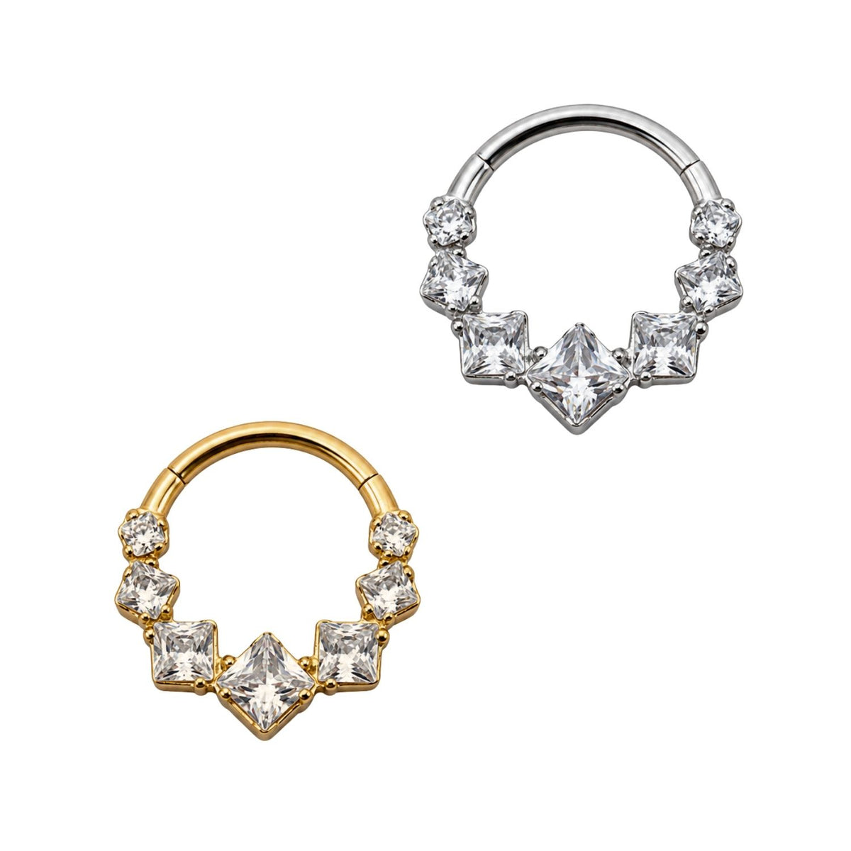 Crystal Daith Clicker Hoop