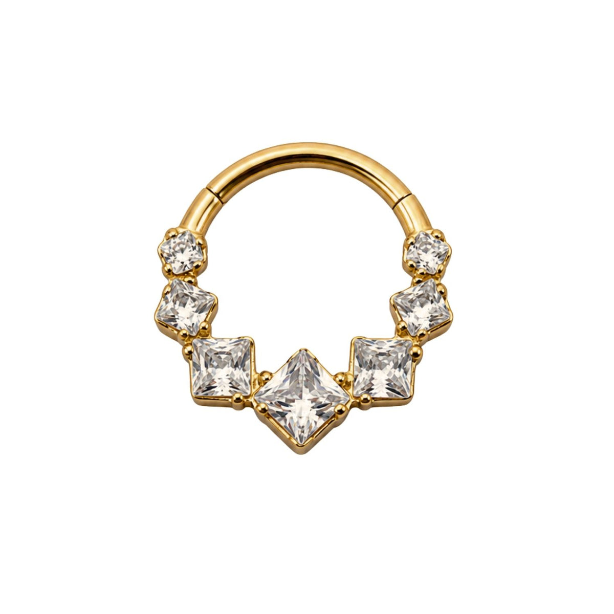 Crystal Daith Clicker Hoop