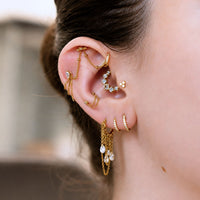 Crystal Daith Clicker Hoop