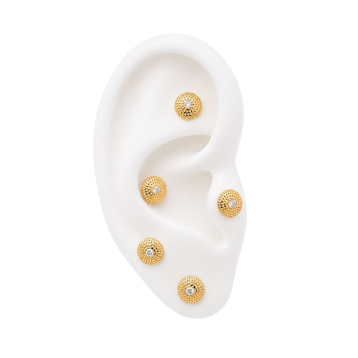 Crystal Shield Earring Top