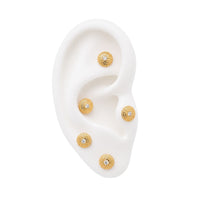 Crystal Shield Earring Top