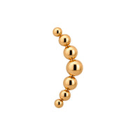 Curved Beaded Earring Top