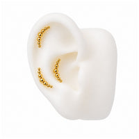 Curved Beaded Earring Top