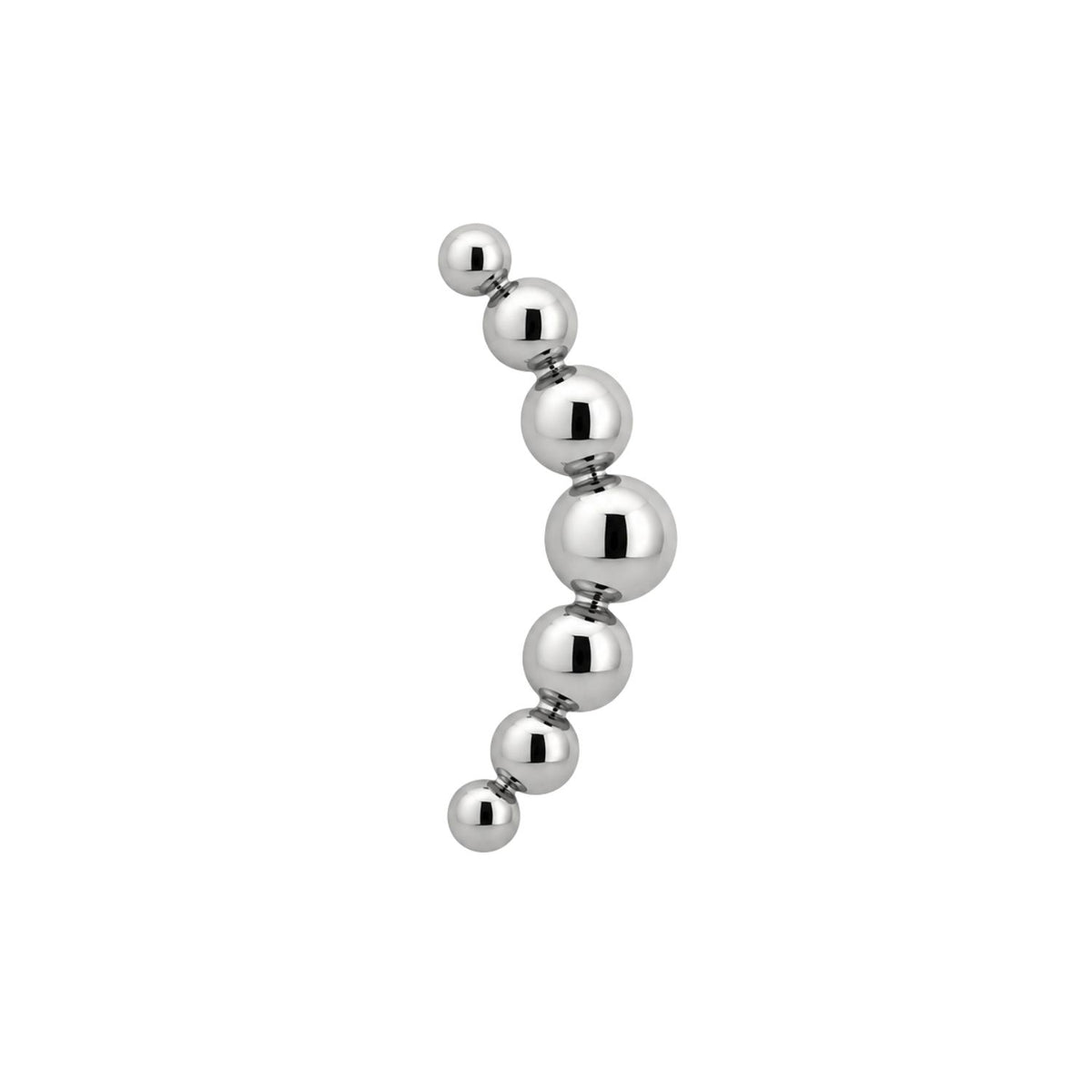 Curved Beaded Earring Top