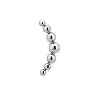 Curved Beaded Earring Top