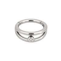 Double-banded Crystal Clicker Hoop