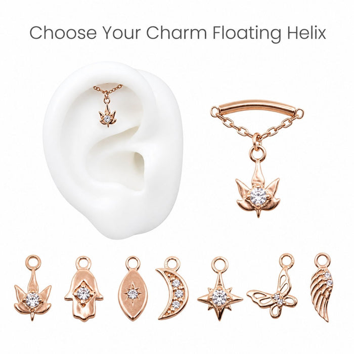 Charmed Floating Helix Top