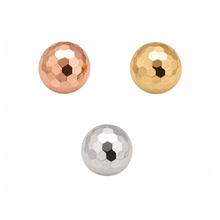 Hammered Ball Earring Top