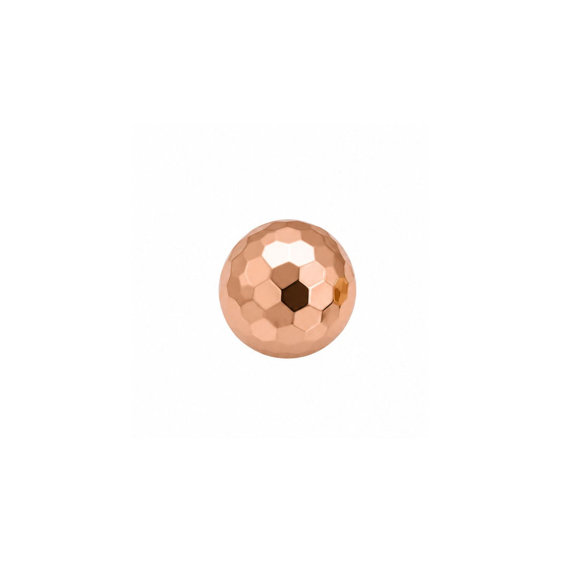 Hammered Ball Earring Top