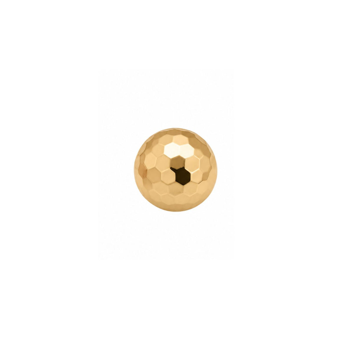 Hammered Ball Earring Top