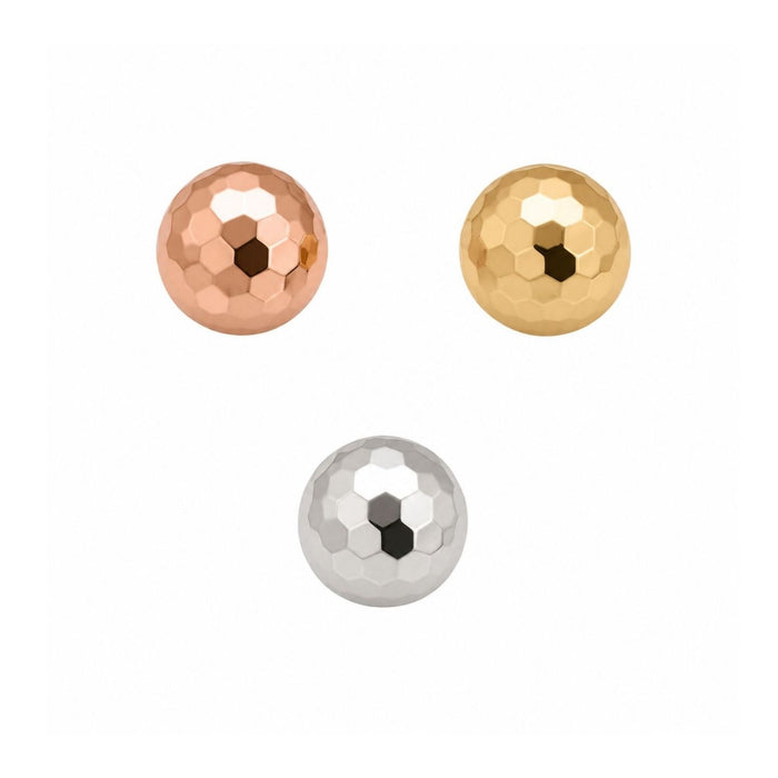 Hammered Ball Earring Top