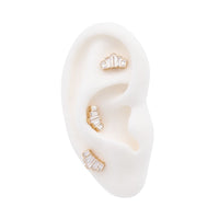 Baguette Cluster Earring Top