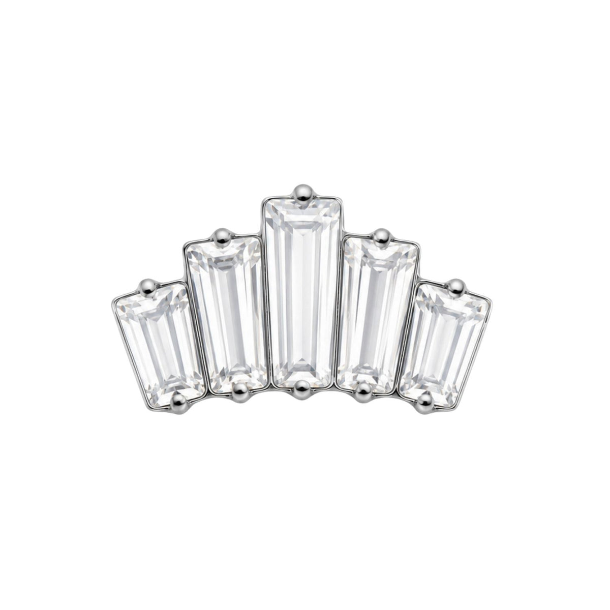 Baguette Cluster Earring Top