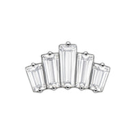 Baguette Cluster Earring Top