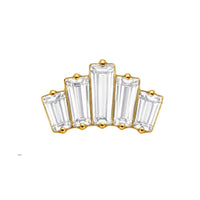 Baguette Cluster Earring Top