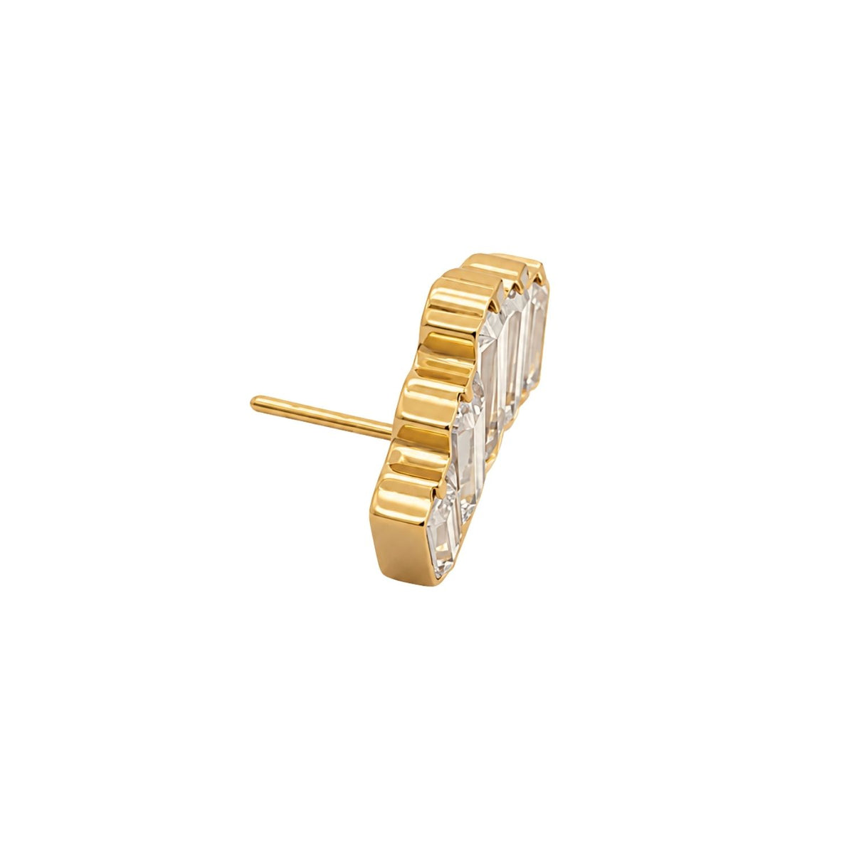 Baguette Cluster Earring Top