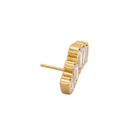 Baguette Cluster Earring Top