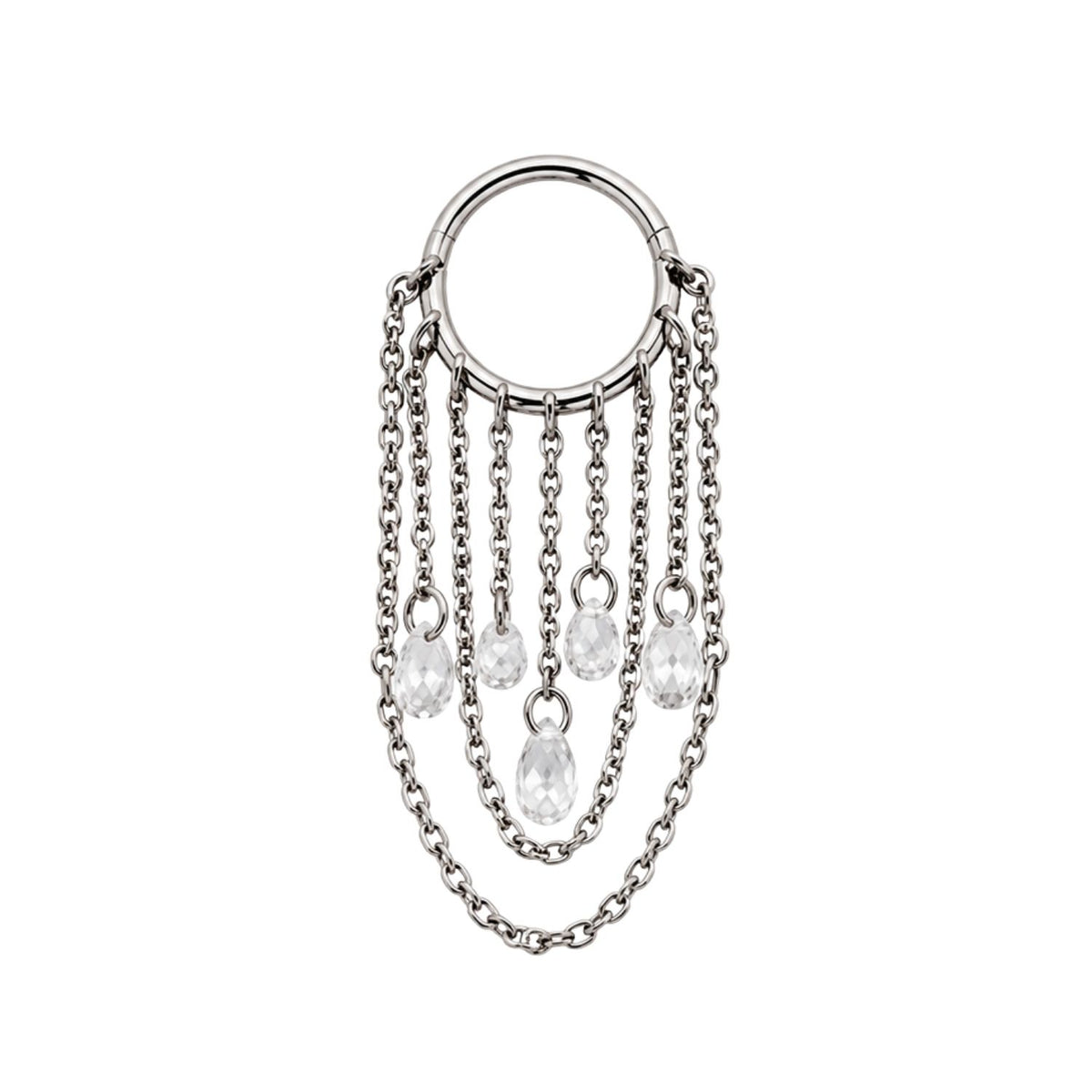 Multi-Crystal Chain Clicker Hoop