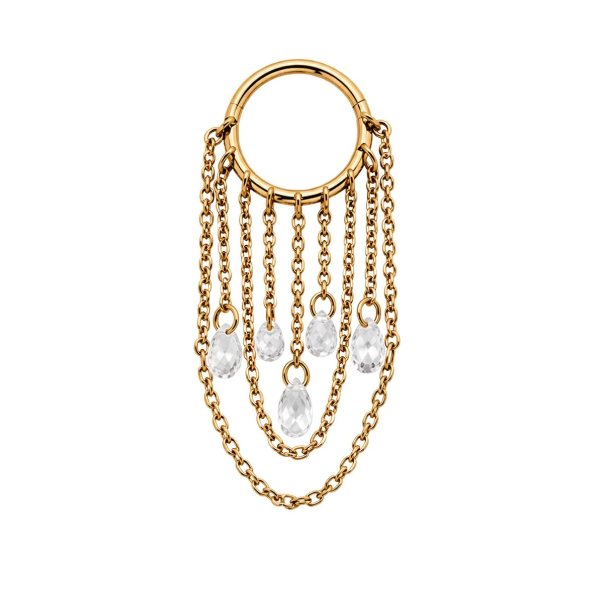 Multi-Crystal Chain Clicker Hoop
