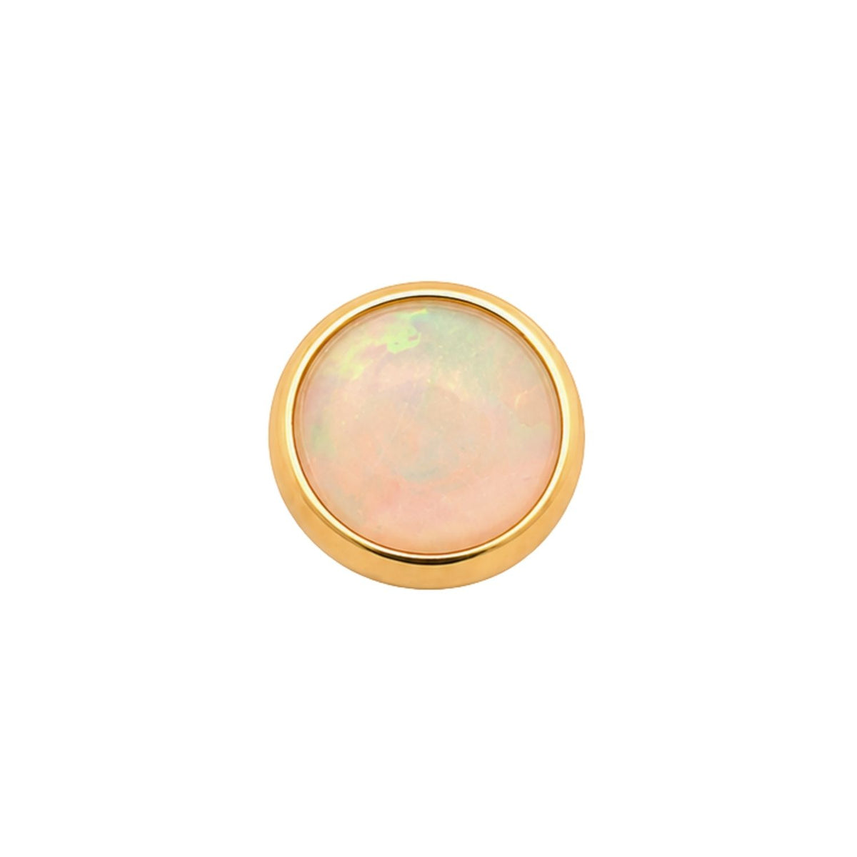 Round Opal Cabochon Earring Top