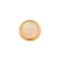 Round Opal Cabochon Earring Top