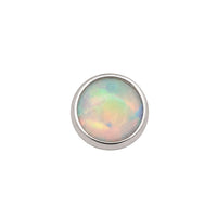 Round Opal Cabochon Earring Top