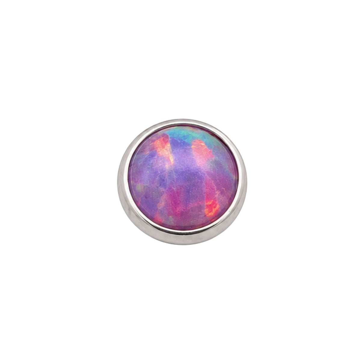 Round Opal Cabochon Earring Top