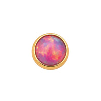 Round Opal Cabochon Earring Top