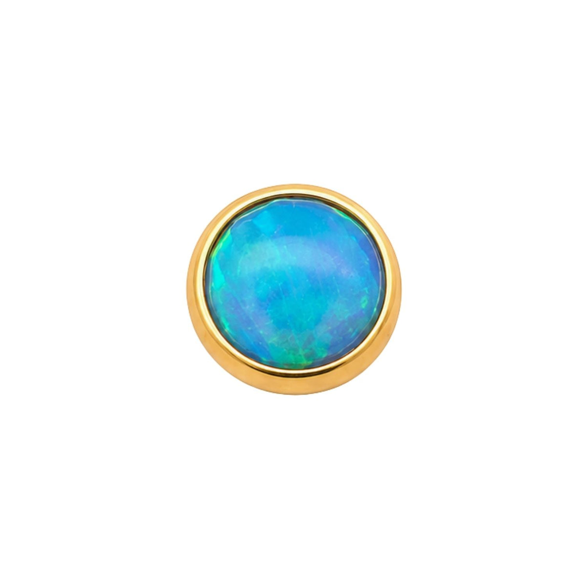 Round Opal Cabochon Earring Top