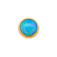Round Opal Cabochon Earring Top