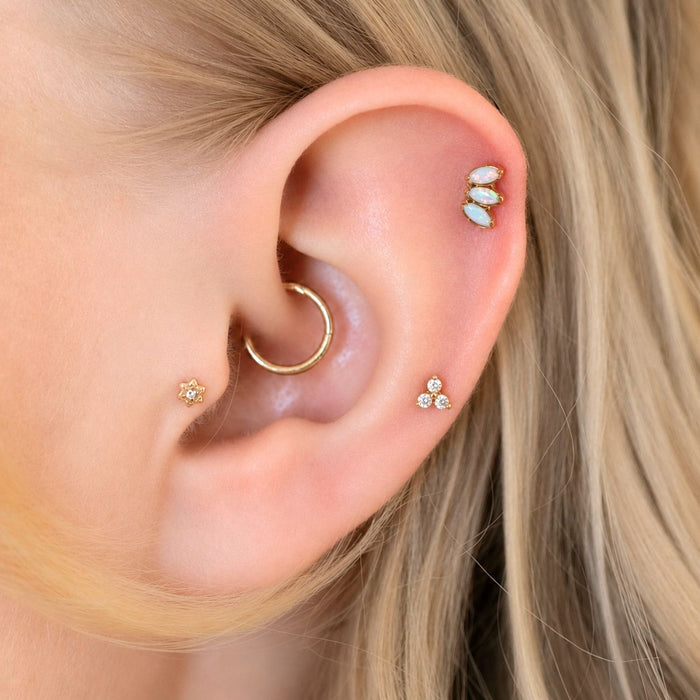 Opal Fan Earring Top
