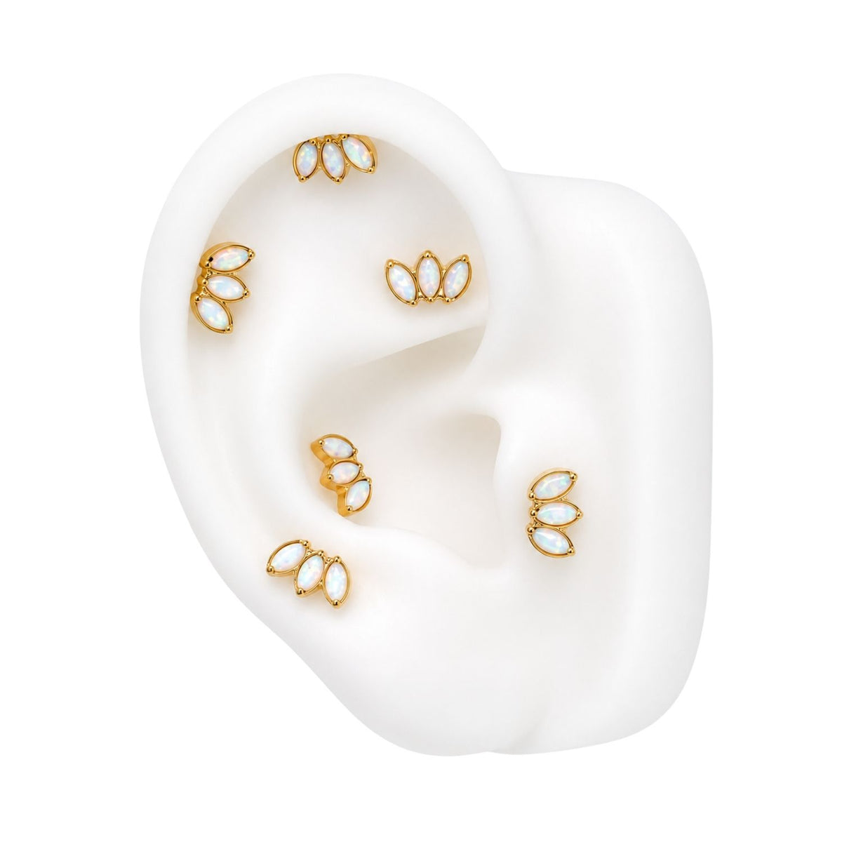 Opal Fan Earring Top