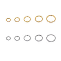 Bottom-Facing Pave Crystal Clicker Hoop