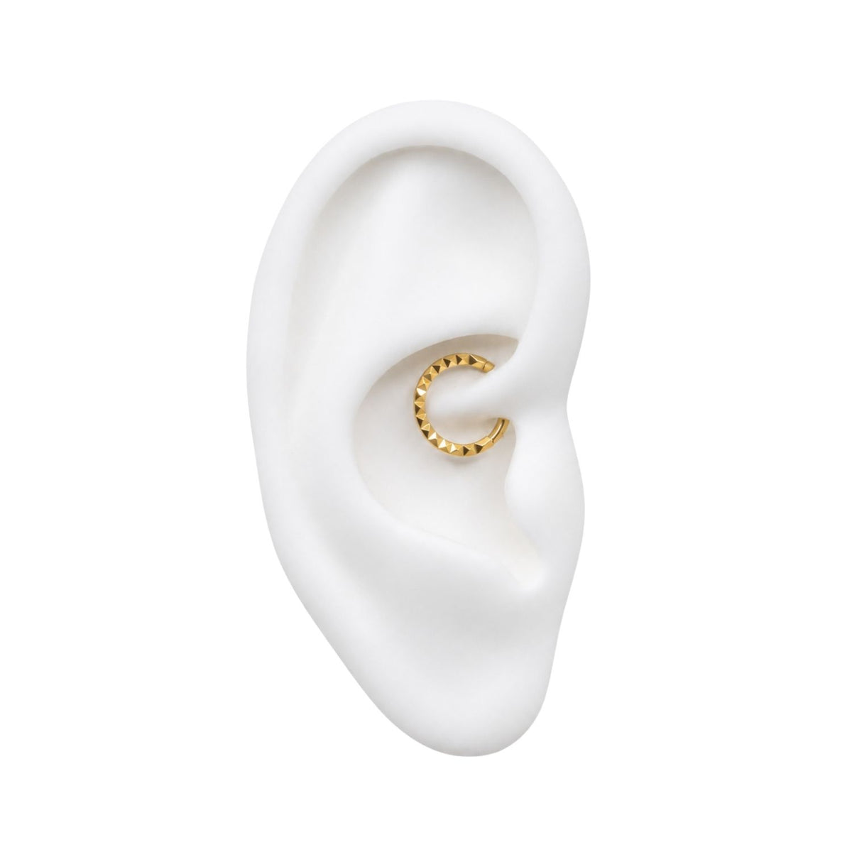 Side-Facing Peaked Daith Clicker Hoop