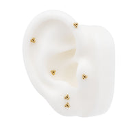 Tri-bead Earring Top