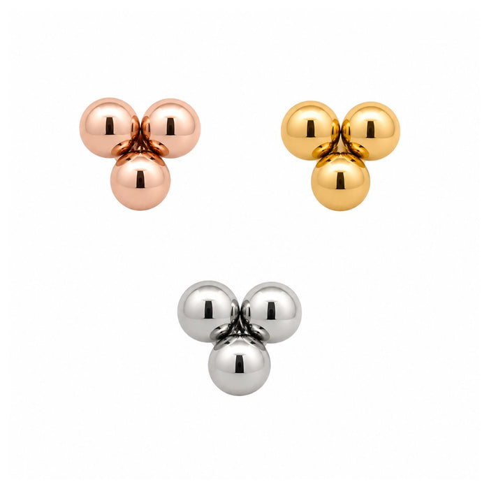 Tri-bead Earring Top