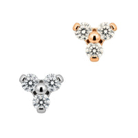 Crystal Trillium Earring Top