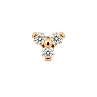 Crystal Trillium Earring Top