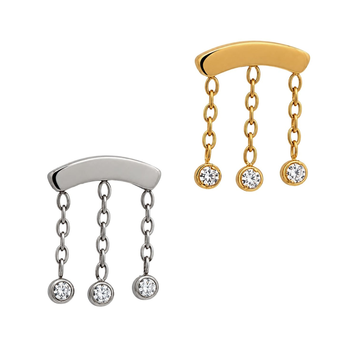 Triple Crystal Floating Helix Top
