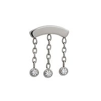 Triple Crystal Floating Helix Top