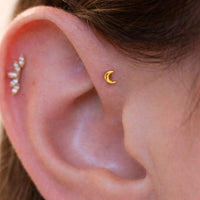 Crescent Moon Earring Top