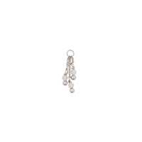 White Gold Charms Triple Gemstone Dangle Charm The Curated Lobeamethystcharmcharms