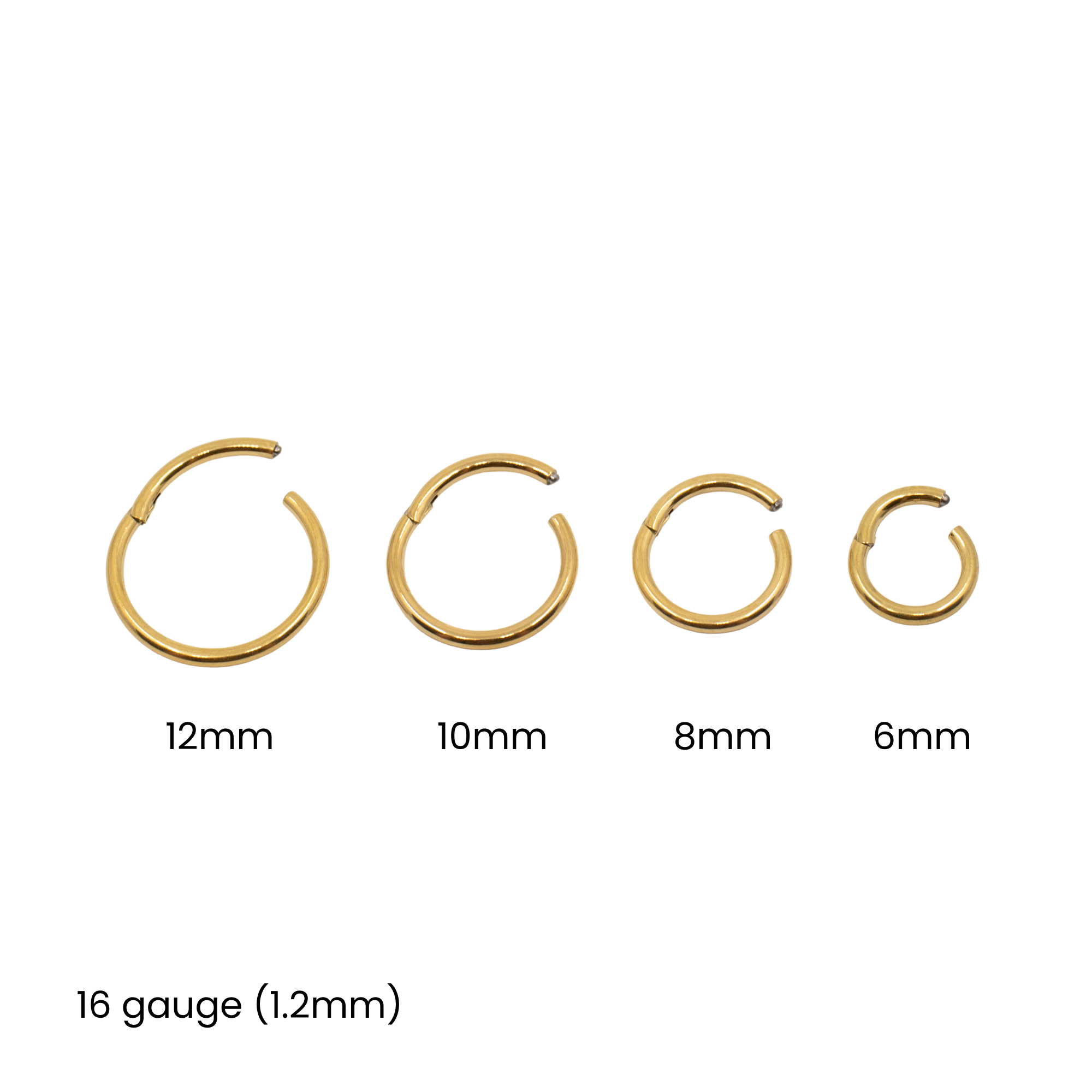 Hinged Segment Hoop Rings  Septum Rings