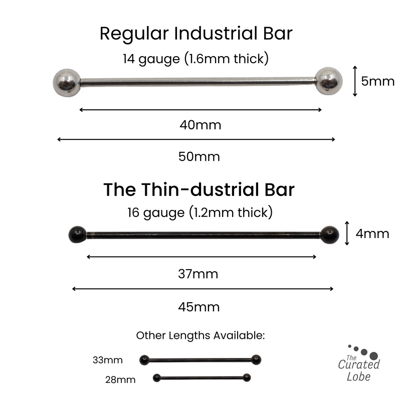 Gunmetal Titanium Thin-dustrial Bar - Gunmetal Industrial Bar