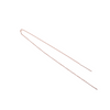 Gunmetal Thread Earrings - Ultra Long Threader